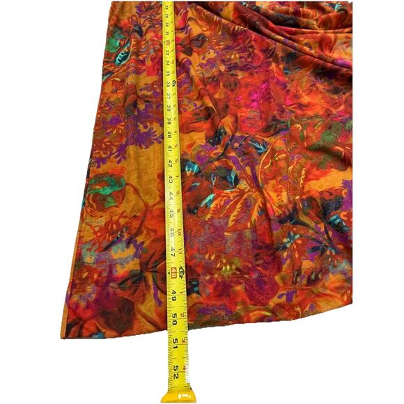 Peruvian Connection Bollywood Dress XL Caftan Maxi Boho Ethnic Print Resort Wear - Picture 6 of 9